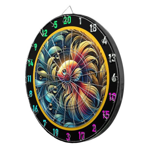 Majestic Betta Fish Game Board Dartbord (Voorkant Rechts)