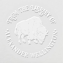 Majestic Bison Buffalo Silhouette Bibliotheek Boek