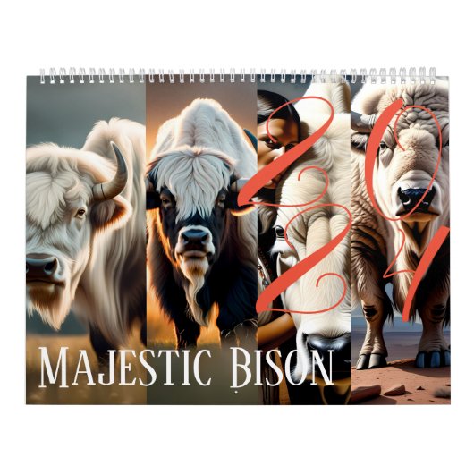 Majestic Bison - Kalender 2024: een reis door (Hoes)