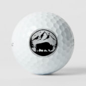 Majestic Bison Silver Accent Golf Balls Golfballen (Voorkant)