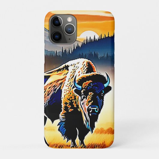 Majestic Bison Sunset Case-Mate iPhone Case (Achterkant)