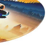 Majestic Bison Sunset Snijplank (Hoek)