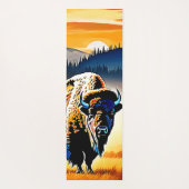 Majestic Bison Sunset Yogamat (Achterkant)