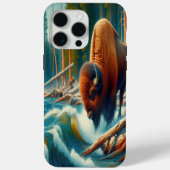Majestic Bison Wading Case-Mate iPhone Case (Achterkant)