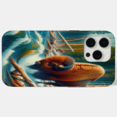 Majestic Bison Wading Case-Mate iPhone Case (Achterkant (horizontaal))