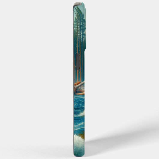 Majestic Bison Wading Case-Mate iPhone Case (Achterkant / Rechts)