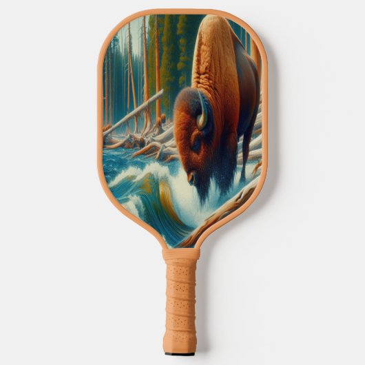 Majestic Bison Wading Pickleball Paddle (Achterkant)