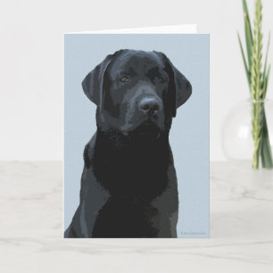 Majestic - Black Dog Art - Black Labrador Kaart
