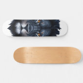Majestic Black Lion Face Persoonlijk Skateboard (Horizontaal)