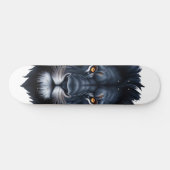 Majestic Black Lion Face Persoonlijk Skateboard (Horizontaal)