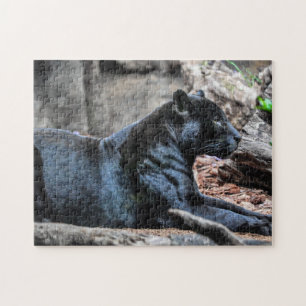Majestic Black Panther Jigsaw Puzzle Legpuzzel