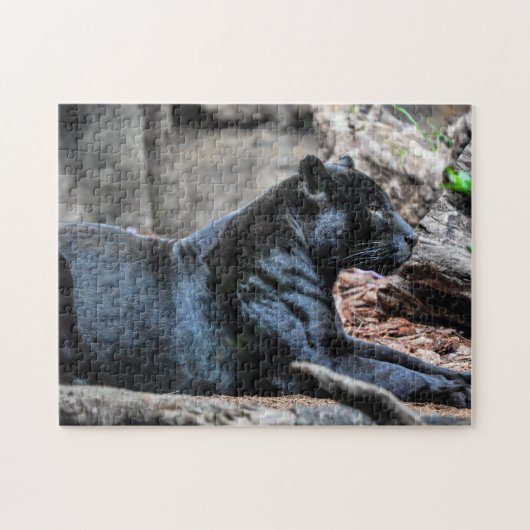 Majestic Black Panther Jigsaw Puzzle Legpuzzel (Horizontaal)
