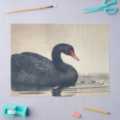 Majestic Black Swan  Decoupage Vogelprint Tissuepapier (Craft)