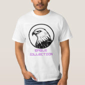 Majestic Black & White Eagle Head Emblem T-shirt (Voorkant)