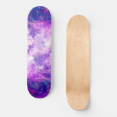 Majestic Blauwgroen Paarse Starry Space Nebula Persoonlijk Skateboard (Voorkant)