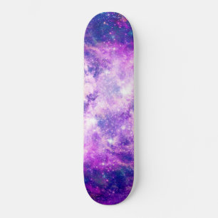 Majestic Blauwgroen Paarse Starry Space Nebula Persoonlijk Skateboard