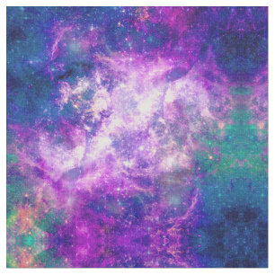 Majestic Blauwgroen Paarse Starry Space Nebula Stof