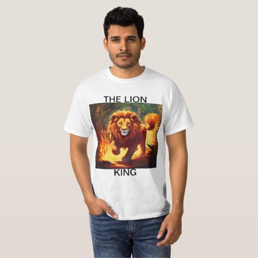 Majestic Blaze - Leeuw van het Wilde T-shirt (Voorkant volledig)