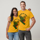 Majestic Blue Fox Gekoppeld door Love Design T-shirt (Unisex)