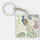 Majestic Blue Peacock Sleutelhanger (Voorkant)