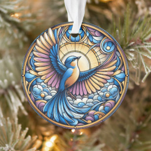 Majestic Bluebird Onder de Gouden Zon Ornament