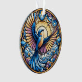Majestic Bluebird Onder de Gouden Zon Ornament (voorkant)