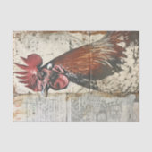 Majestic Boerderij Chicken Rooster Decoupage Tissuepapier (Voorkant)