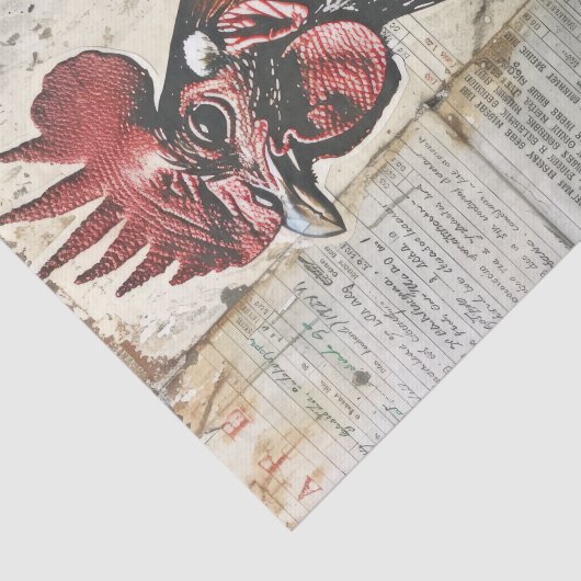 Majestic Boerderij Chicken Rooster Decoupage Tissuepapier (Detail)