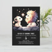 Majestic Boho Lion Verjaardag Kaart (Staand voorkant)