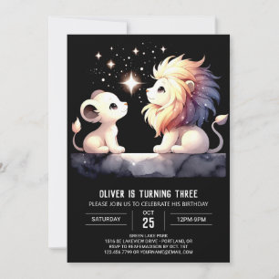 Majestic Boho Lion Verjaardag Kaart