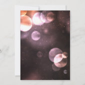 Majestic Bokeh Lights, Housewarming Party Invite Aankondiging (Achterkant)