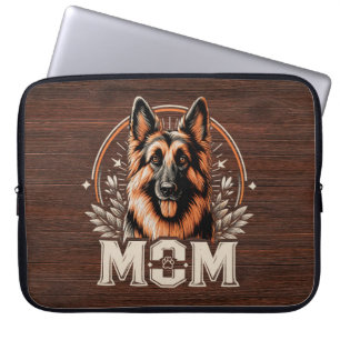 Majestic Bond: Gee Vaucher Duitse Herder Hond Mam Laptop Sleeve
