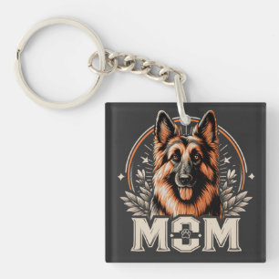 Majestic Bond: Gee Vaucher Duitse Herder Hond Mam Sleutelhanger