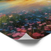 Majestic Boom in Avondgloed Poster (Hoek)