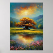 Majestic Boom in Avondgloed Poster (Voorkant)