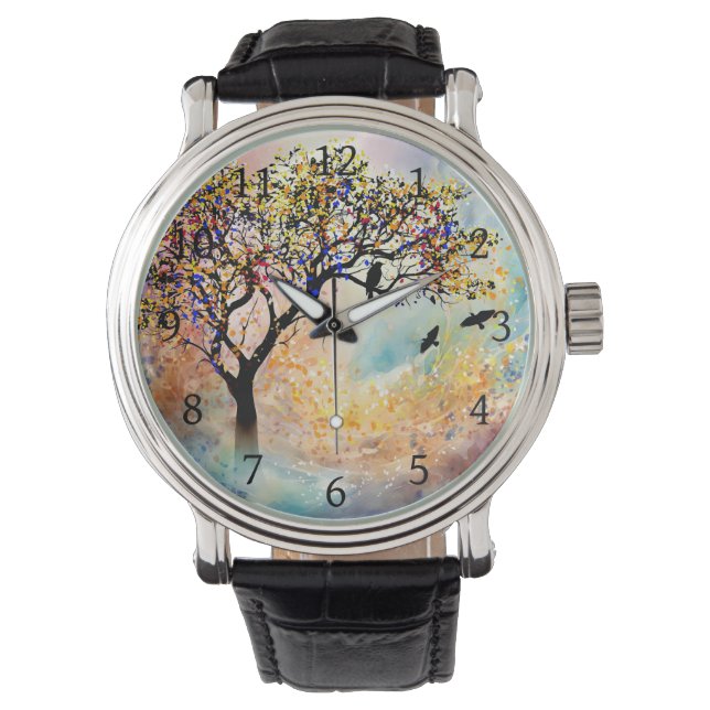 Majestic boomlandschap 480 horloge (Voorkant)