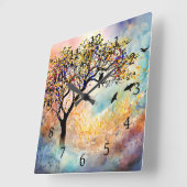 Majestic boomlandschap 480 vierkante klok (Hoek)