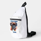 Majestic Boxer Dog Honours Purebred Day Sling Bag (Rechterhoek)