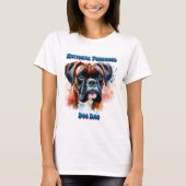 Majestic Boxer Dog Honours Purebred Day T-shirt (Voorkant)