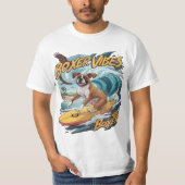 Majestic Boxer Hond Surfen T-shirt (Voorkant)