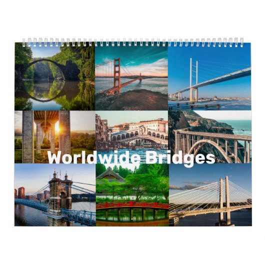 Majestic Bridges Calendar 2021 Home/Kantoor Wall Kalender (Hoes)