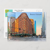Majestic Brown Palace Hotel at Sunset, Denver, CO Briefkaart (Voorkant / Achterkant)
