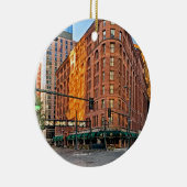 Majestic Brown Palace Hotel at Sunset, Denver, CO Keramisch Ornament (Rechts)