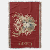 Majestic Buck - Aangepaste naam Deken (Voorkant Verticaal)