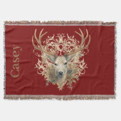 Majestic Buck - Aangepaste naam Deken (Voorkant)