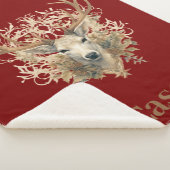 Majestic Buck - Aangepaste naam Sherpa Deken (3/4)