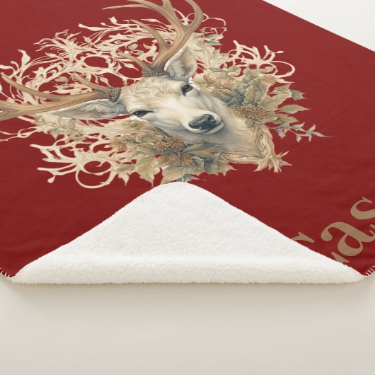 Majestic Buck - Aangepaste naam Sherpa Deken (3/4)