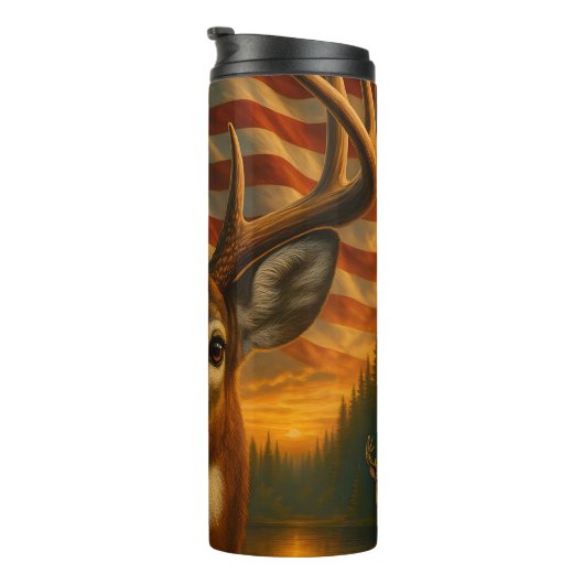 Majestic Buck, Amerikaanse zonsondergang Thermosbeker (Geroteerd rechts)