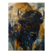 Majestic Buffalo, Bison Poster (Voorkant)