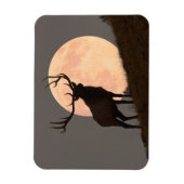 Majestic Bull Elk en Full Moon Rise Magneet (Verticaal)